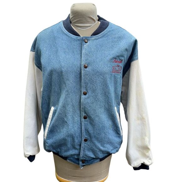 Australia Outback Vintage Varsity Jacket Men’s Sz. XL Australian Made Bomber - Picture 1 of 11